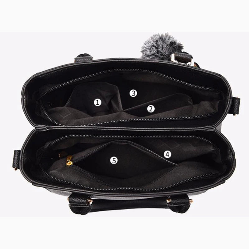 Women's Leather Handbag - Lovely
