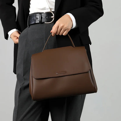 The Minimalist Cowhide Messenger