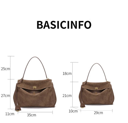 The Heritage Large Suede Tote