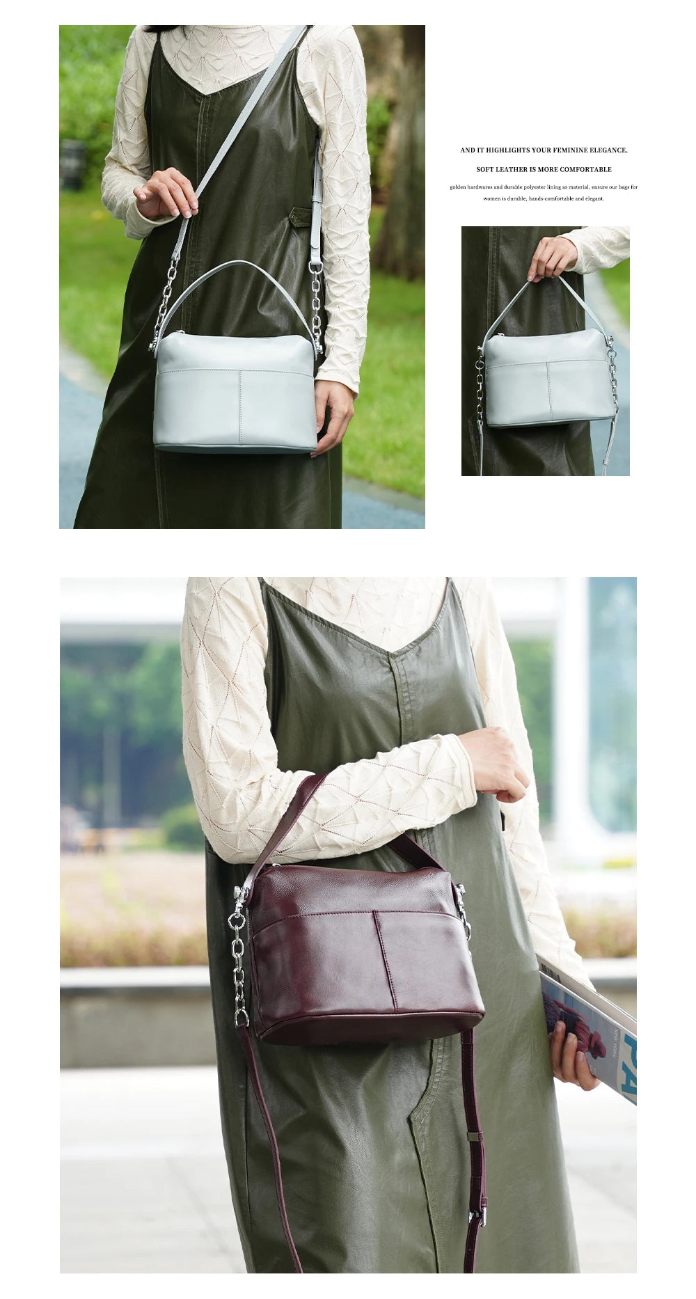 The Zency Black Top-Handle Bag