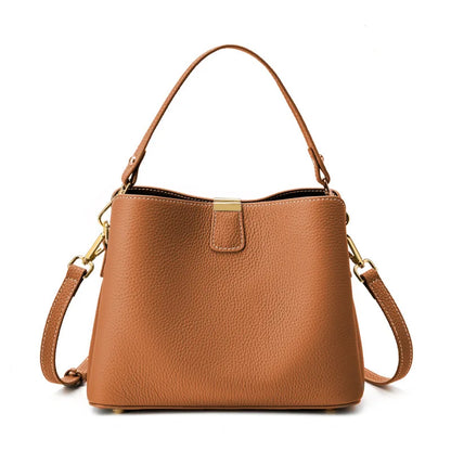 The Madison Genuine Leather Bucket Bag