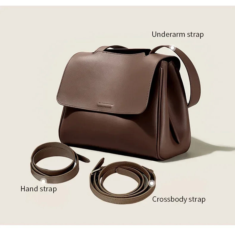 The Minimalist Cowhide Messenger