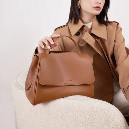 The Minimalist Cowhide Messenger