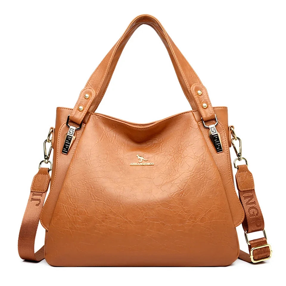 The Sovereign Leather Top-Handle Tote