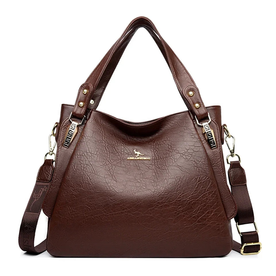 The Sovereign Leather Top-Handle Tote