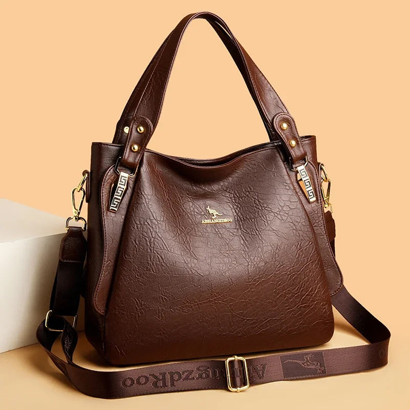 The Sovereign Leather Top-Handle Tote