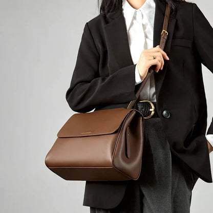 The Minimalist Cowhide Messenger