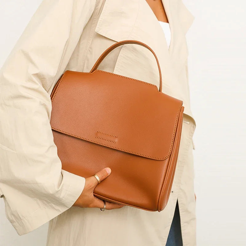 The Minimalist Cowhide Messenger