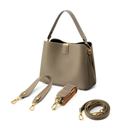 The Madison Genuine Leather Bucket Bag