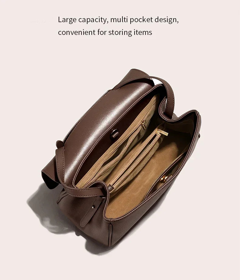 The Minimalist Cowhide Messenger