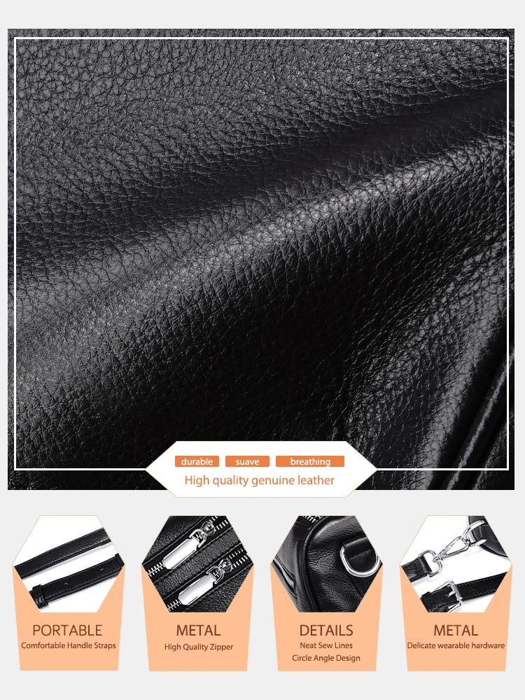 The Zency Leather Crossbody Bag