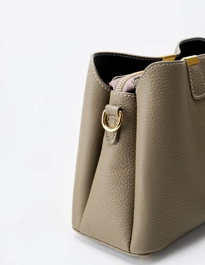 The Madison Genuine Leather Bucket Bag