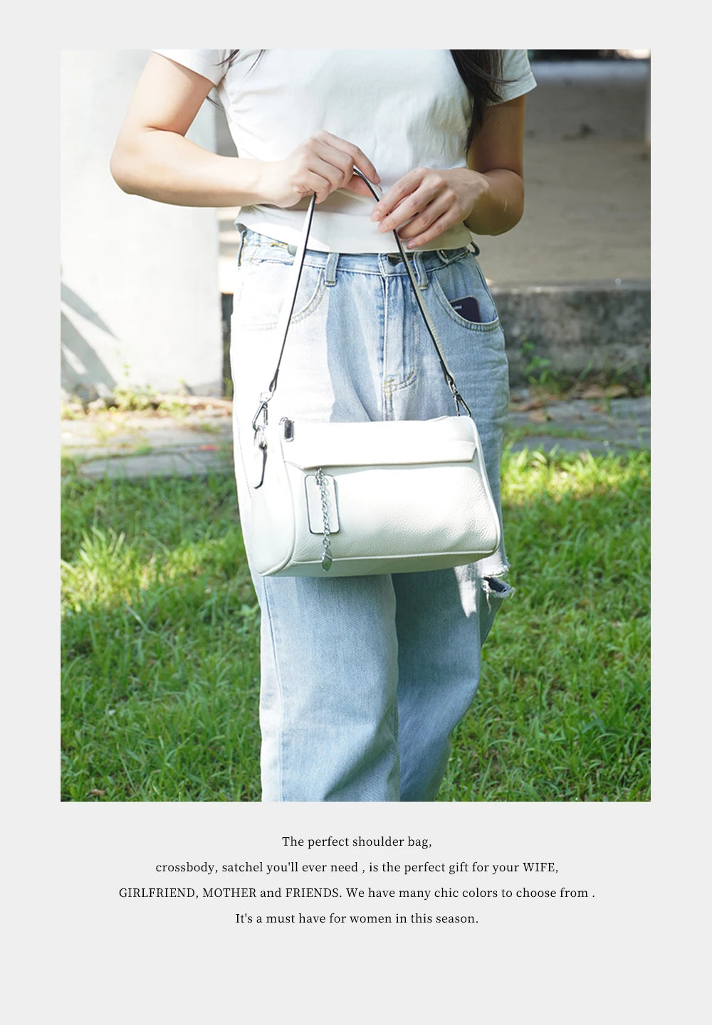 The Zency Leather Crossbody Bag