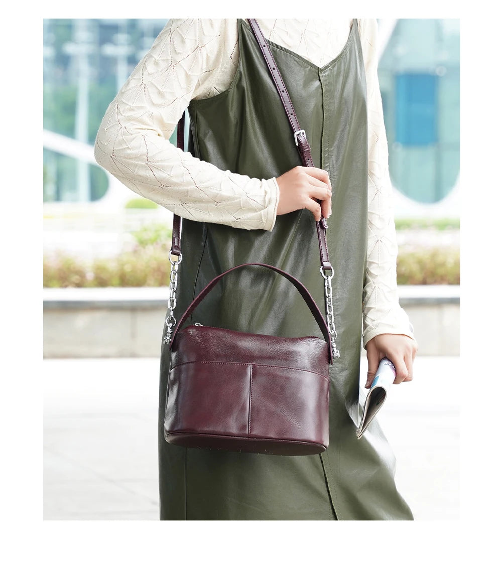 The Zency Black Top-Handle Bag