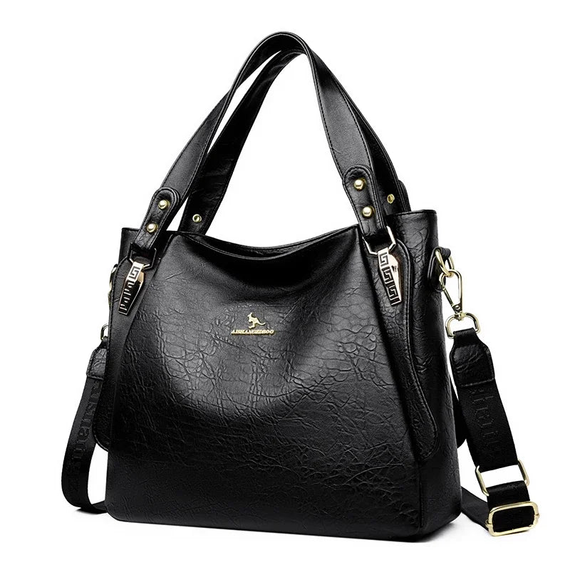 The Sovereign Leather Top-Handle Tote