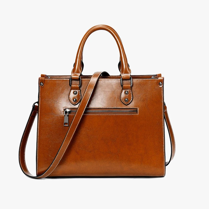 The Plaza Cowhide Leather Tote