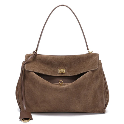The Heritage Large Suede Tote