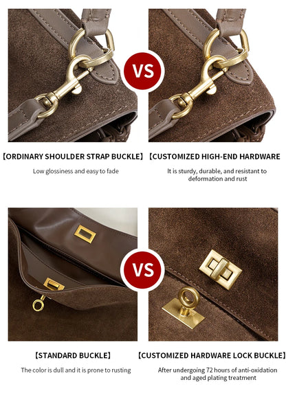 The Heritage Large Suede Tote