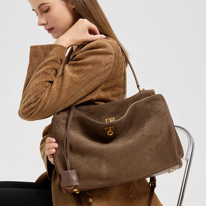 The Heritage Large Suede Tote