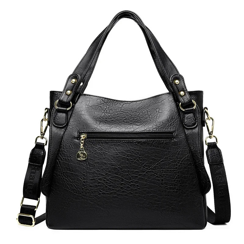 The Sovereign Leather Top-Handle Tote