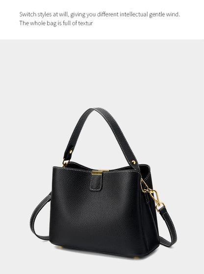 The Madison Genuine Leather Bucket Bag