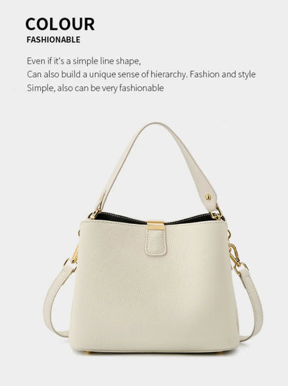 The Madison Genuine Leather Bucket Bag