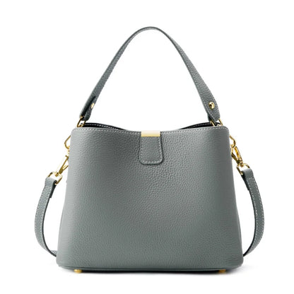 The Madison Genuine Leather Bucket Bag