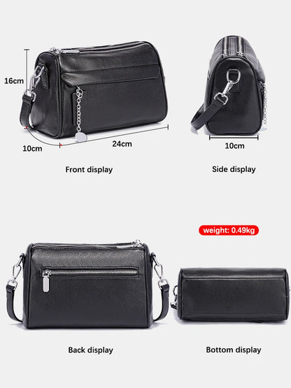 The Zency Leather Crossbody Bag