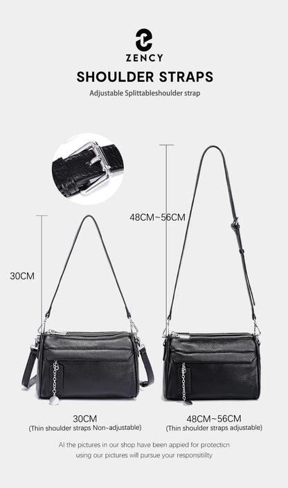 The Zency Leather Crossbody Bag