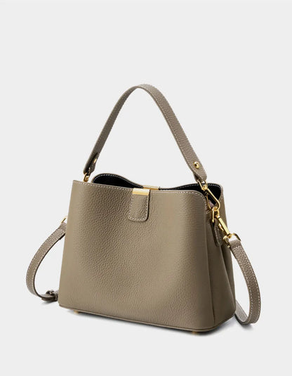The Madison Genuine Leather Bucket Bag