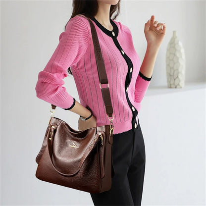 The Sovereign Leather Top-Handle Tote