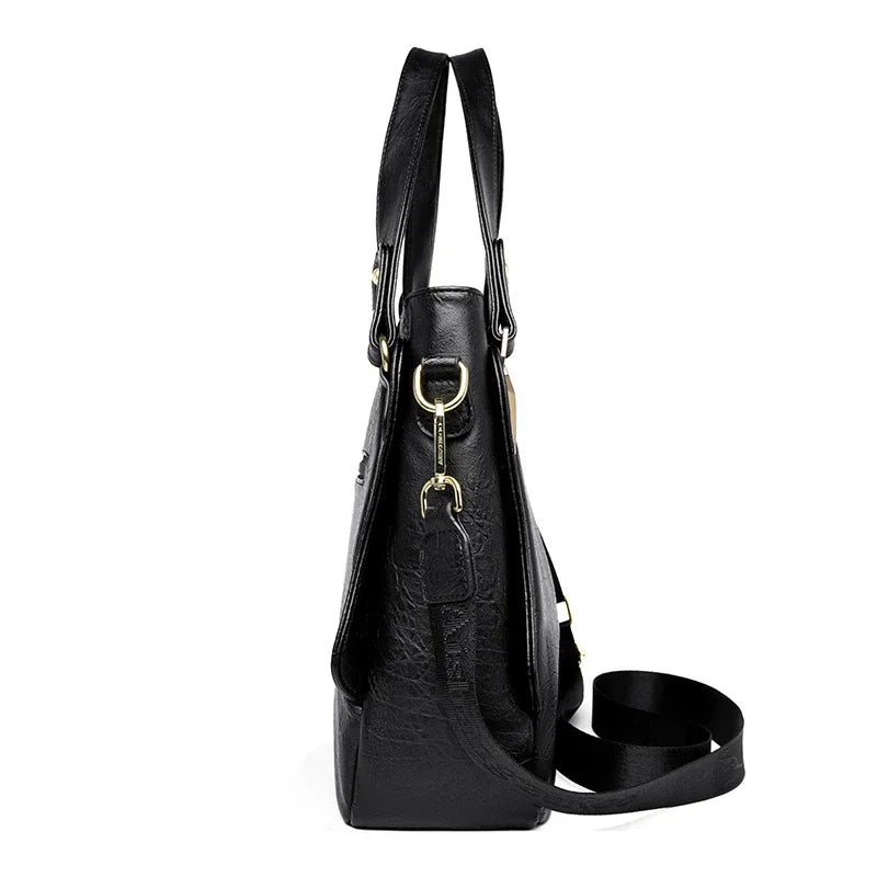 The Sovereign Leather Top-Handle Tote