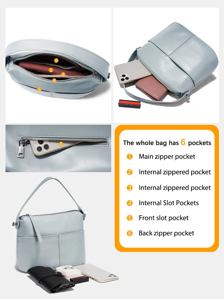 The Zency Black Top-Handle Bag