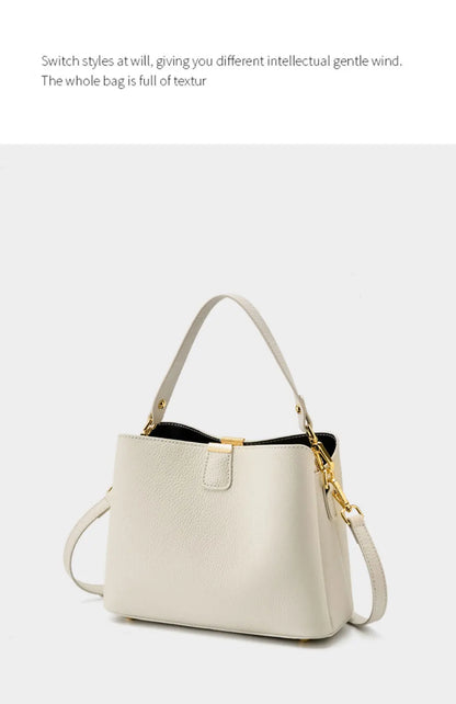 The Madison Genuine Leather Bucket Bag