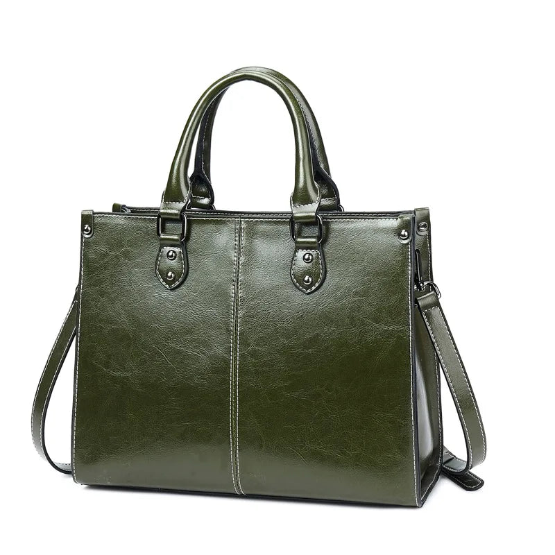 The Plaza Cowhide Leather Tote