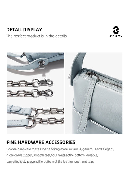 The Zency Black Top-Handle Bag