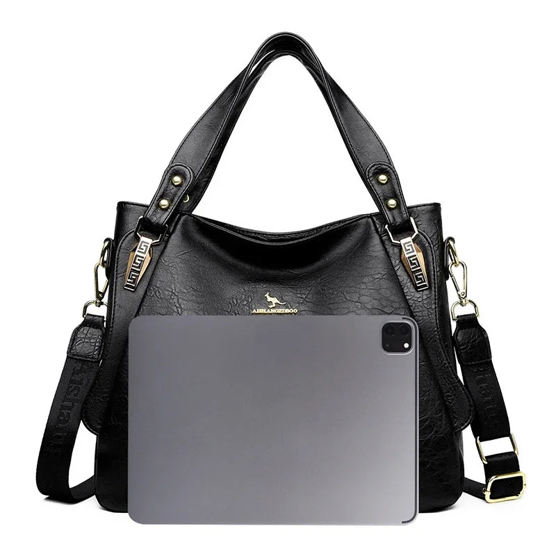 The Sovereign Leather Top-Handle Tote