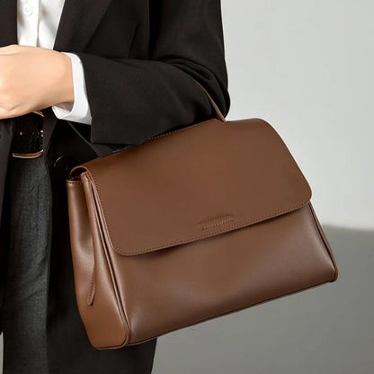 The Minimalist Cowhide Messenger