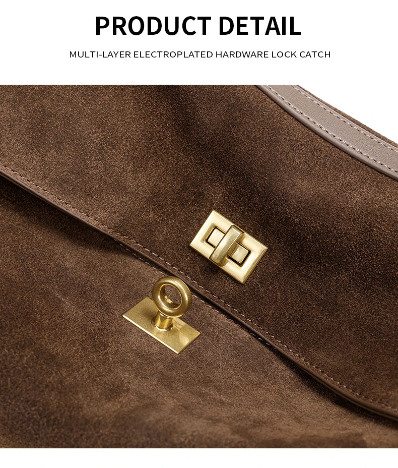 The Heritage Large Suede Tote