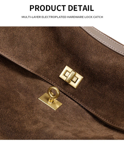 The Heritage Large Suede Tote