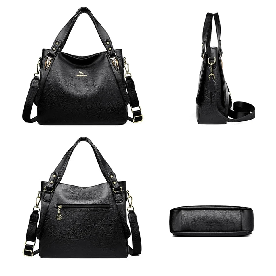 The Sovereign Leather Top-Handle Tote