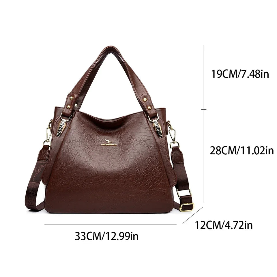 The Sovereign Leather Top-Handle Tote