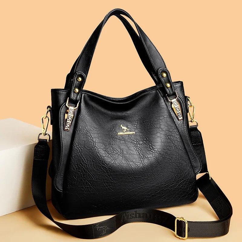 The Sovereign Leather Top-Handle Tote