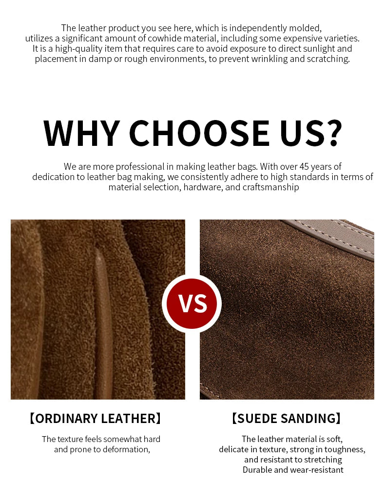 The Heritage Large Suede Tote