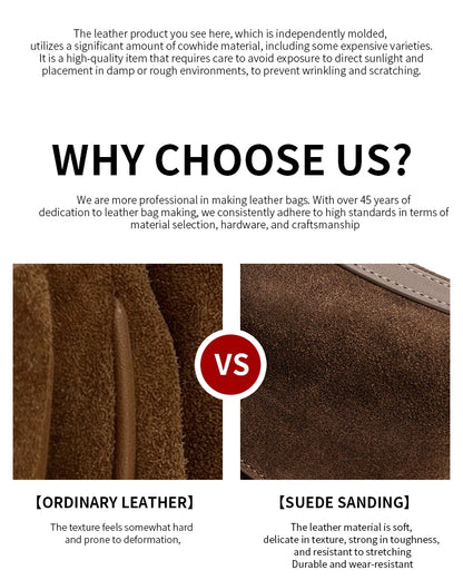 The Heritage Large Suede Tote