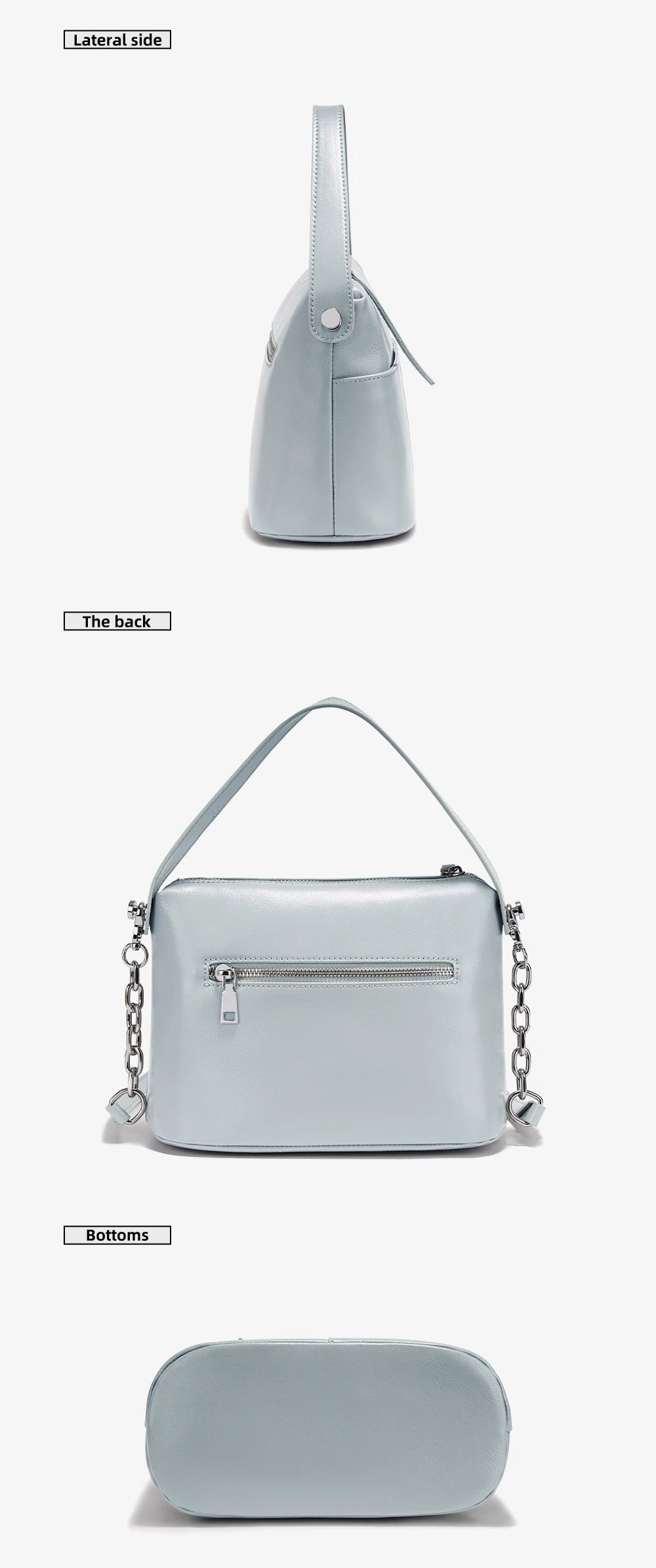 The Zency Black Top-Handle Bag