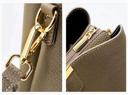 The Madison Genuine Leather Bucket Bag