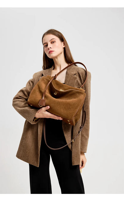The Heritage Large Suede Tote