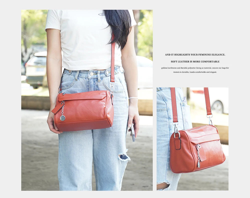 The Zency Leather Crossbody Bag