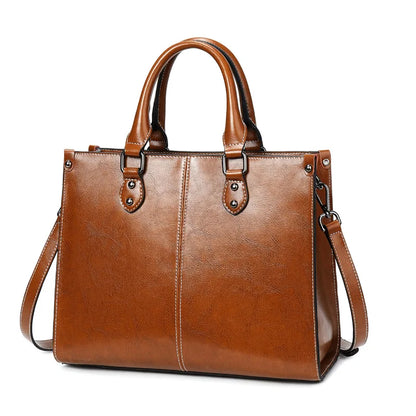 The Plaza Cowhide Leather Tote